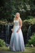 Sparkly Sweetheart Sleeveless A-line Long Floor Length Prom Dress,SWS2346