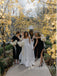 Elegant Mismatch Side Slit Sheath Long Bridesmaid Dresses, SWE1429