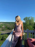 Elegant Sweetheart Side Slit Sheath Long Floor Length Prom Dress,SWS2365