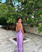 Lilac Scoop Sleeveless Mermaid Long Prom Dress,SWS2470