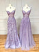 Lalic Sweetheart Lace Applique Sleeveless A-line Long Prom Dress,SWS2487