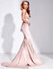 Sexy V-neck Sleeveless Mermaid Floor Length Prom Dress,SWS2409