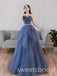 Elegant Sweetheart Sleeveless A-line Long Prom Dress,SWS2489