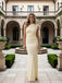Elegant Sleeveles Ruffles Side Slit Mermaid Long Prom Party Dress,SWS2614