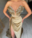 Sexy V-neck Sleeveless Side Slit Mermaid Floor length Prom Dress,SWS2166