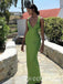 Sexy Deep V-neck Sleeveless Mermaid Floor Length Prom Dress,SWS2426