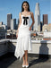 Cute Black Bow Knot Lace Ruffles Sleeveless Mermaid Long Prom Party Dress,SWS2600