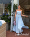 Blue Sweetheart Sweetheart Sleeveless A-line Floor Length Prom Dress,SWS2528