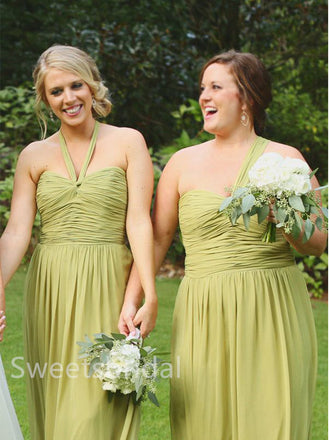 Mismatched Elegant Sweetheart Sleeveless A-line Simple Long Mermaid Dressess, SWE1379