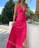 Sexy V-neck Sleeveless Mermaid Floor Length Prom Dress,SWS2392