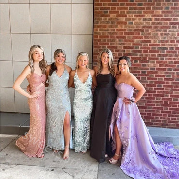 Elegant Sweetheart Sleeveless A-line High Low Prom Dress,SWS2225