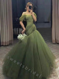 Elegant Off Shouldr Sleeveless Mermaid Long Prom Dress,SWS2095