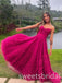 Elegant Sweetheart Ruffles Sleeveless A-line Long Prom Dress,SWS2494