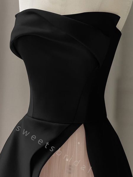 Elegant Strapless Sleeveless Mermaid Long Prom Dress,SWS2096