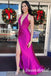 Azalea Halter Sleeveless Side Slit Mermaid Floor Length Prom Dress,SWS2549