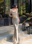 Sparkly Jewel Sleeveless Mermaid Long Prom Dress,SWS2449