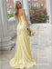 Sexy Strapless Sleeveless Ruffles Side Slit Mermaid Floor Length Prom Dress,SWS2573