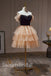 Elegant Off shoulder Sleeveless A-line Short Mini Homecoming Dress, BTW335