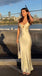 Simple V-neck Sleeveless Mermaid Floor Length Prom Dress,SWS2391