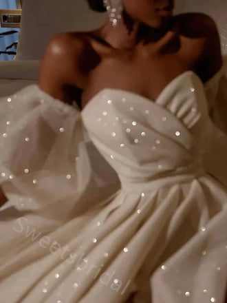 Sexy Off shoulder Sleeveless Side Slit  A-line Floor length Prom Dress,SWS2150