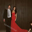 Red Simple Sleeveless Mermaid Floor Length Prom Dress,SWS2194