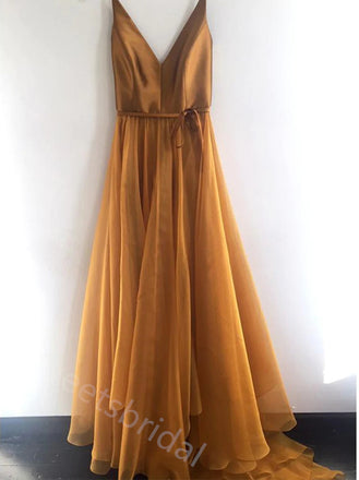 Sexy V-neck Sleeveless A-line Floor length Prom Dress,SWS2149