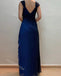 Elegant V-neck Sleeveless Sheath Long Floor Length Prom Dress,SWS2353