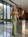 Sexy Jewel Spaghetti Straps Sleeveless Mermaid Long Prom Party Dress,SWS2603
