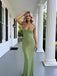 Sexy Jewel Spaghetti Straps Sleeveless Mermaid Long Prom Party Dress,SWS2603