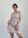 Sexy Strapless Sleeveless Sheath Short Mini Homecoming Dress, BTW336