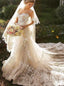 Elegant Sweetheart Sleeveless Mermaid Lace applique Wedding Dresses,DB0338