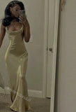 Sparkly Square Sleeveless Mermaid Long Floor Length Prom Dress,SWS2355