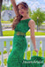 Sparkly Green One Shoulder Mermaid Floor Length Prom Dress,SWS2532