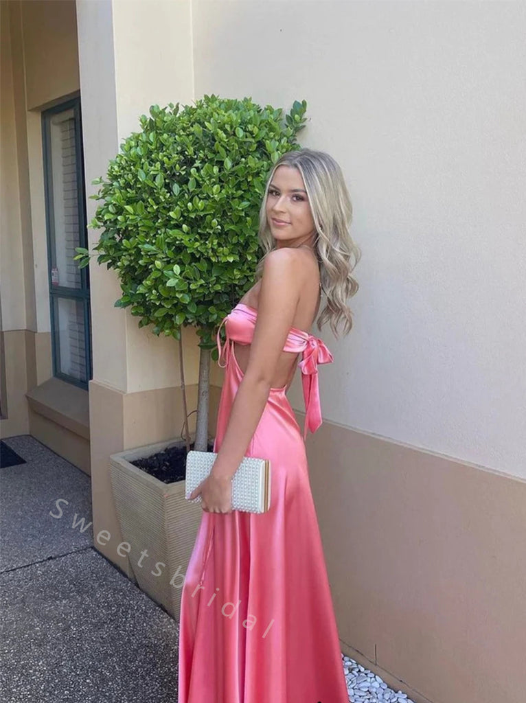 Sexy  Sweetheart Sleeveless A-line Long Prom Dress,SWS2063