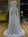 Sexy Strapless Sleeveless Side slit Sheath Long Prom Dress,SWS2071