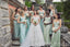 Mismatched Scoop Sleeveless Mermaid Long Bridesmaid Dresses, SWE1443