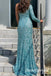 Sparkly Sequin One Shoulder Side Slit Mermaid Floor Length Prom Dress,SWS2533