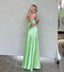 Sexy Strapless Sleeveless A-line Long Floor Length Prom Dress,SWS2333