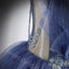 Elegant V-neck Sleeveless A-line Floor Length Prom Dress,SWS2174