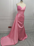 Sexy V-neck Sleeveless Mermaid Long Prom Dress,SWS2124