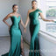 Mismatched Off Shoulder Side Slit Mermaid Long Bridesmaid Dresses, SWE1439