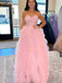 Elegant V-neck Sleeveless A-line Long Prom Dress,SWS2119