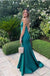 Sexy V-neck Sleeveless Mermaid Floor Length  Prom Dress,SWS2303