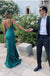 Sexy V-neck Sleeveless Mermaid Floor Length  Prom Dress,SWS2303