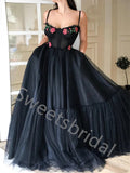 Elegant Sweetheart Sleeveless A-line Long Prom Dress,SW1998