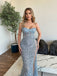 Sexy strapless Side slit Mermaid Long Prom Dress,SWS2058