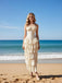 Vintage Sweetheart Ruffles Sleeveless A-Line Long Prom Party Dress,SWS2607