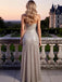 Sparkly Strapless Pleats Side Slit Mermaid Floor Length Prom Party Dress,SWS2582