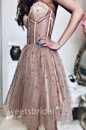 Sexy Sweetheart Sleeveless A-line Short Mini Homecoming Dress, BTW381