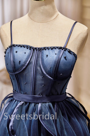 Elegant Square Sleeveless A-line Short Mini Homecoming Dress, BTW356